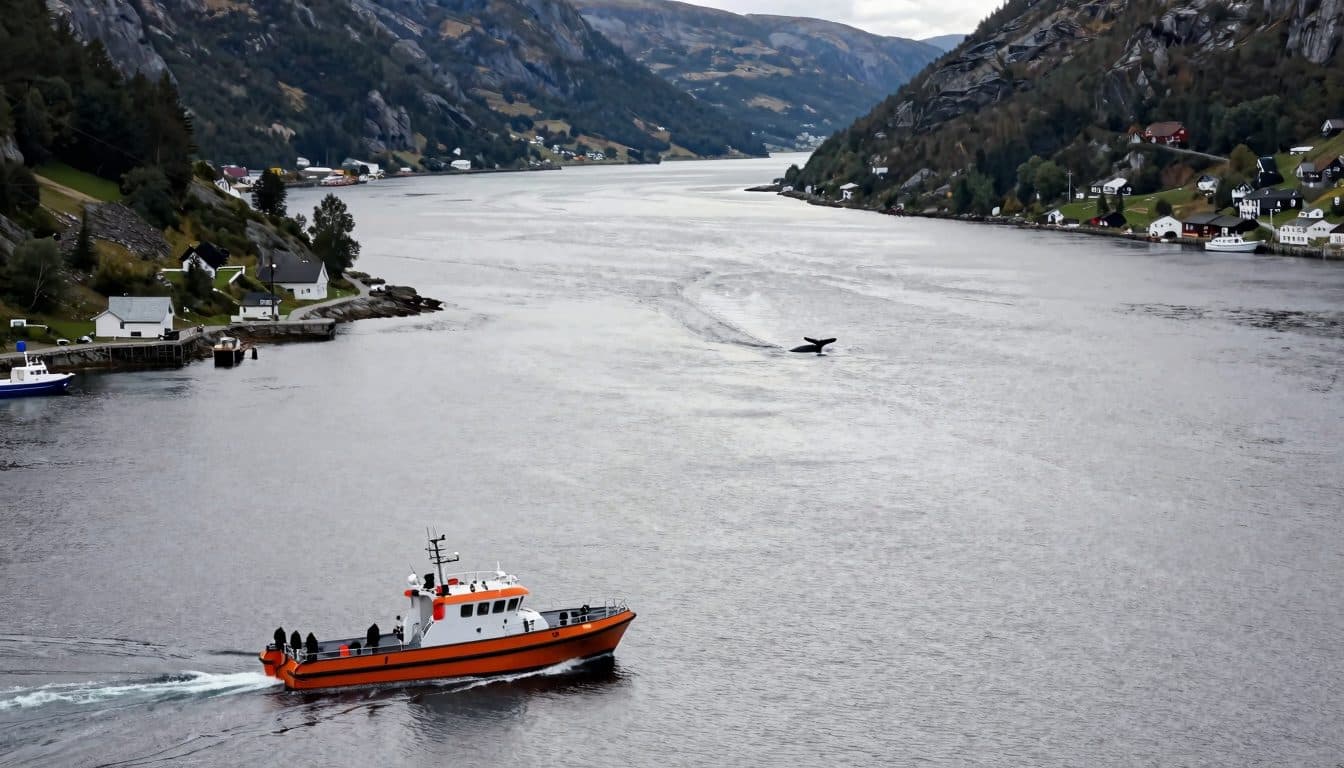 Ballena jorobada nada en el fiordo de Flensburgo: probablemente sea el animal avistado en el fiordo de Kiel