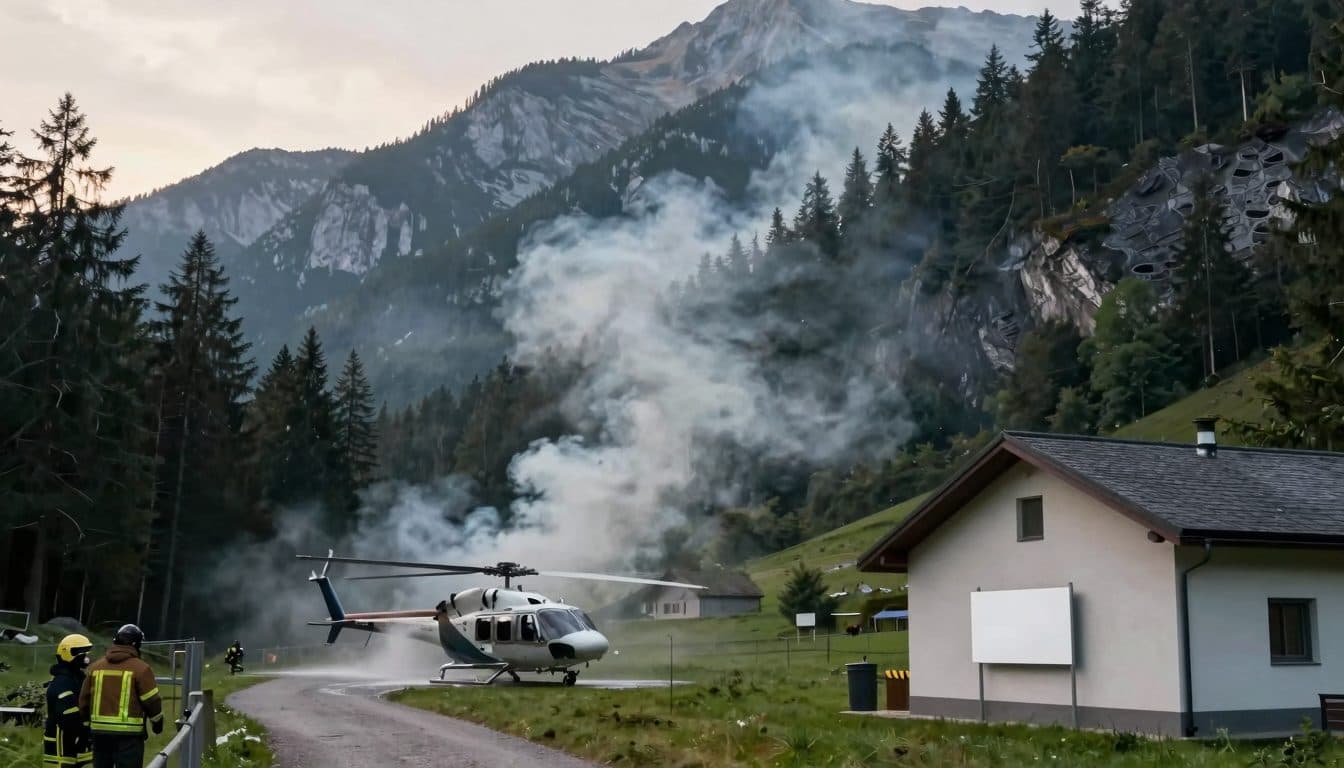 Incendio forestal en el Saurüsselkopf: los bomberos recomiendan a los vecinos mantener las ventanas cerradas