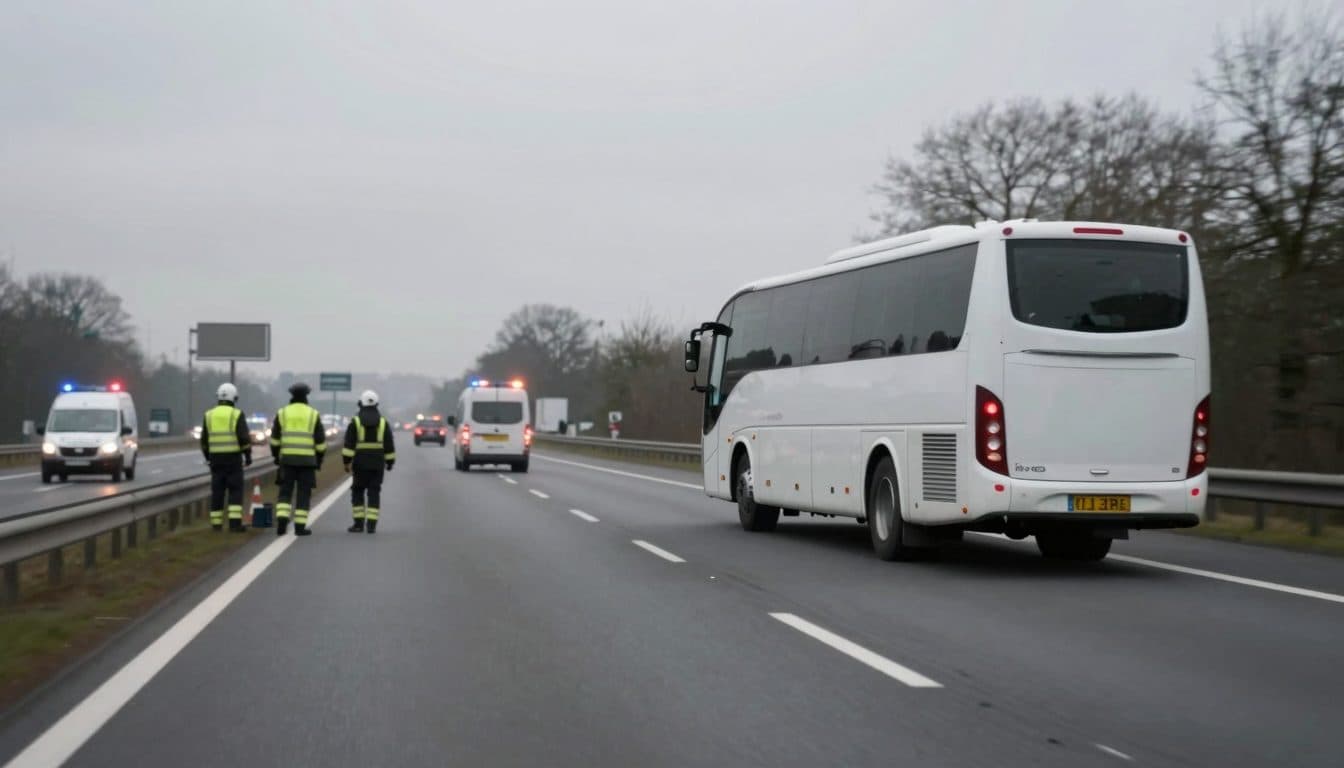 Ocho heridos tras accidente de autobús con estudiantes austriacos en la autopista neerlandesa A28