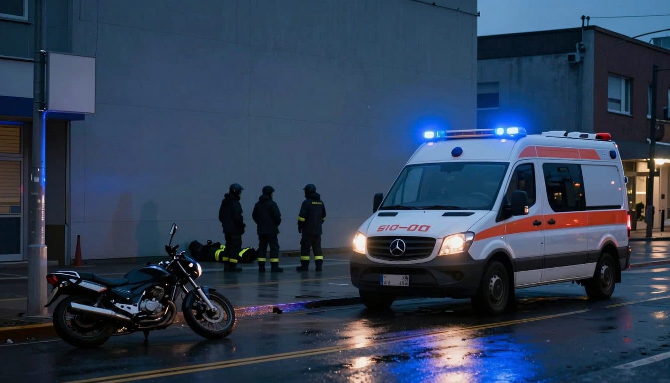 Accidente de motocicleta en Leonding: mujer de 70 años reanimada