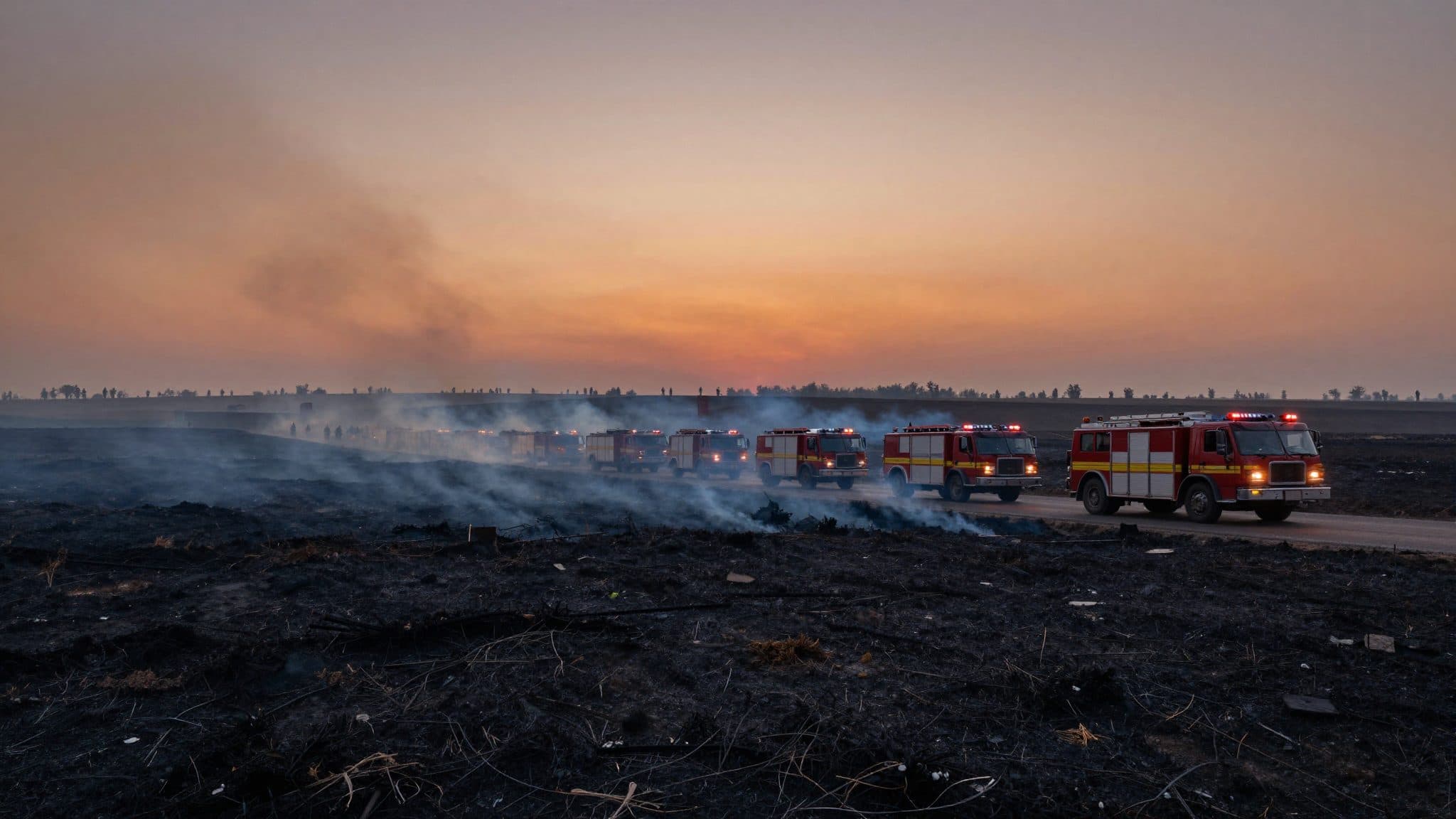 Incendio de campo cerca del aeropuerto de Viena: 120 efectivos luchan seis horas contra las llamas