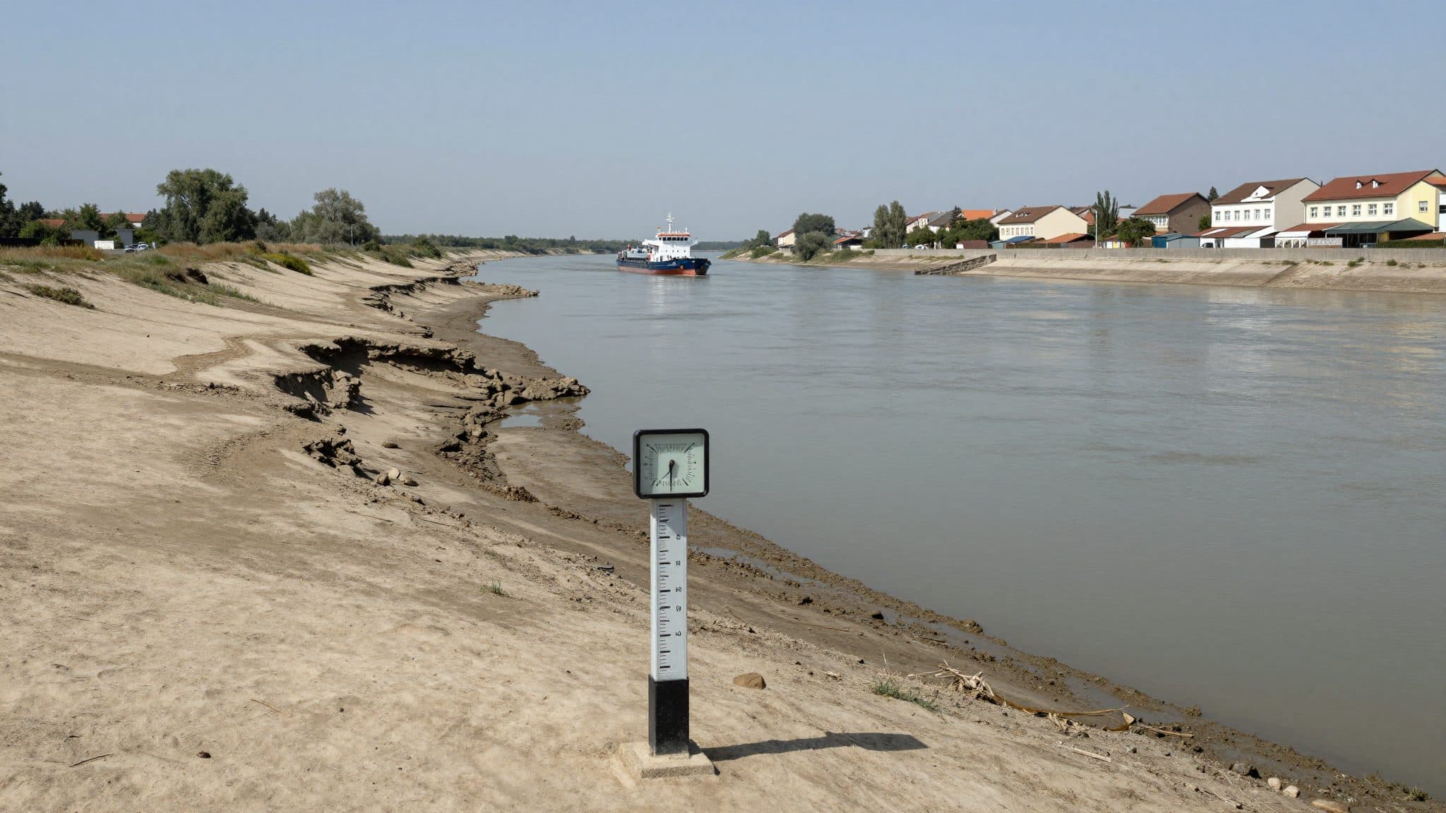 Crisis hídrica en el Danubio: Rumanía reabre un tramo del río a la navegación