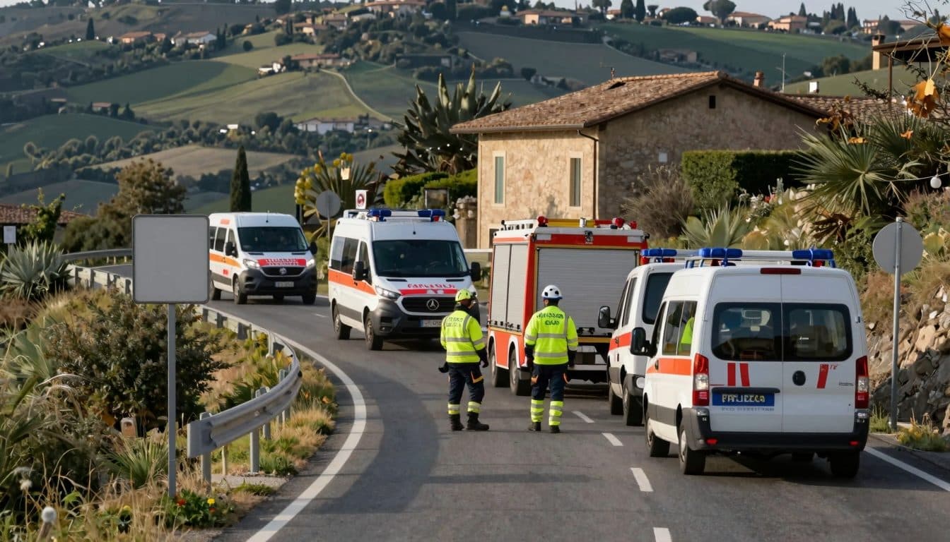 Accidente de autobús en el centro de Italia: 6 muertos y 27 heridos cerca de Rieti