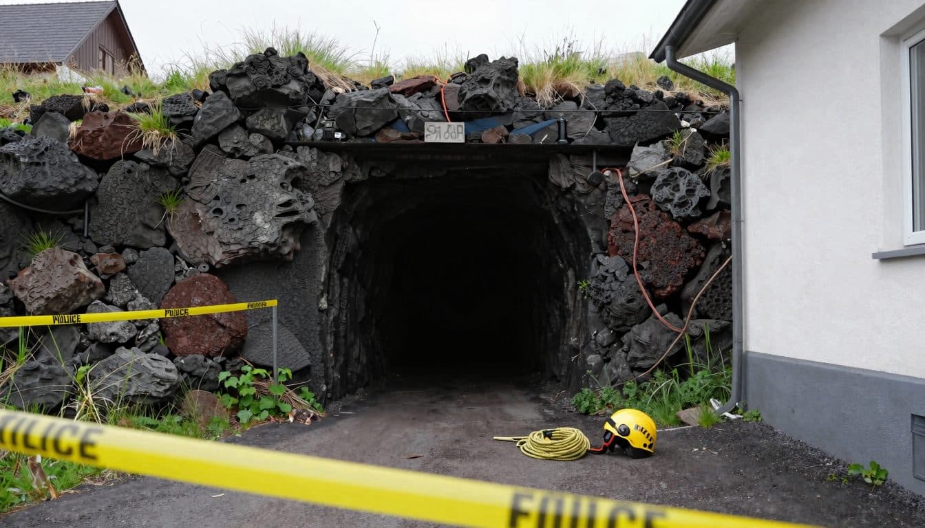 Tres jóvenes rescatados tras perderse en los túneles de lava bajo Mendig