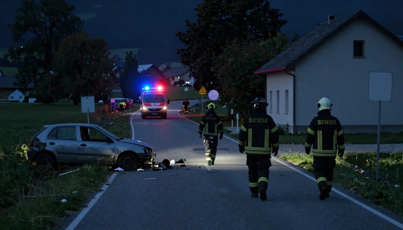 Choque frontal en la L86 en St. Peter/Au: dos conductores gravemente heridos