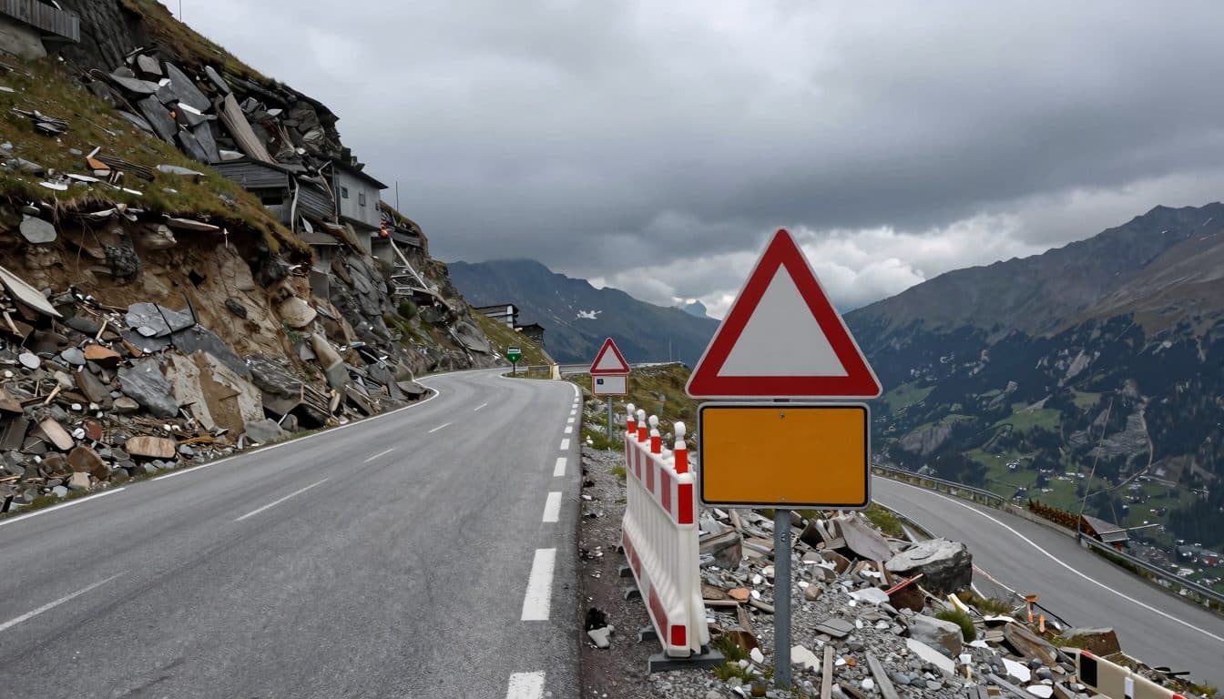 La carretera del glaciar de Kaunertal vuelve a ser transitable el martes tras los deslizamientos de tierra