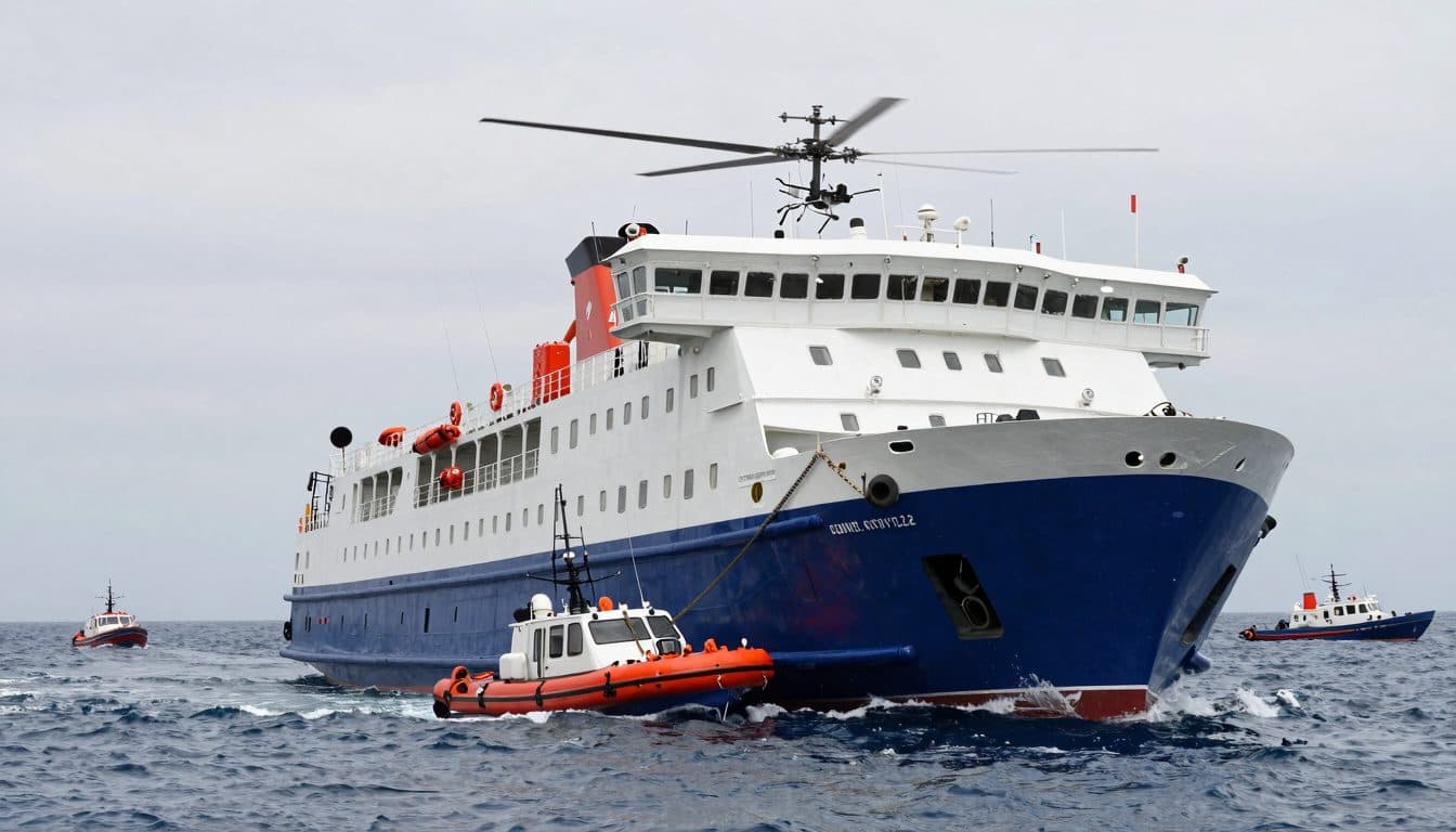 Ferry con alrededor de 270 personas naufraga frente a Chipre del Norte – Operación de rescate en curso