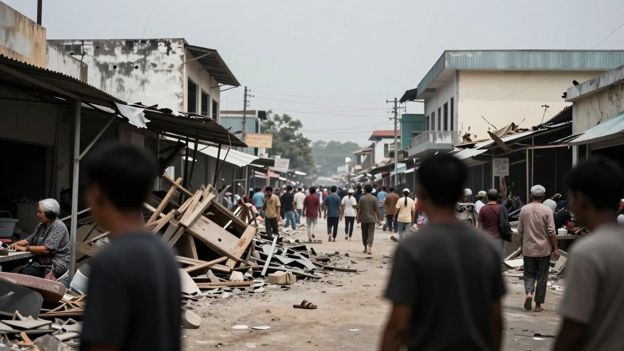 Ataque aéreo contra mercado en Rakhine, oeste de Myanmar, mata a casi 50 personas