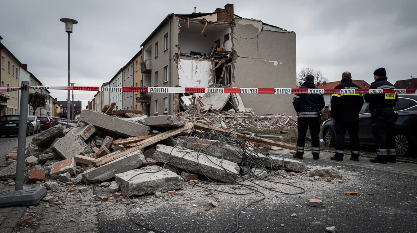 Derrumbe de edificio en Görlitz: dos detenidos, tres muertos
