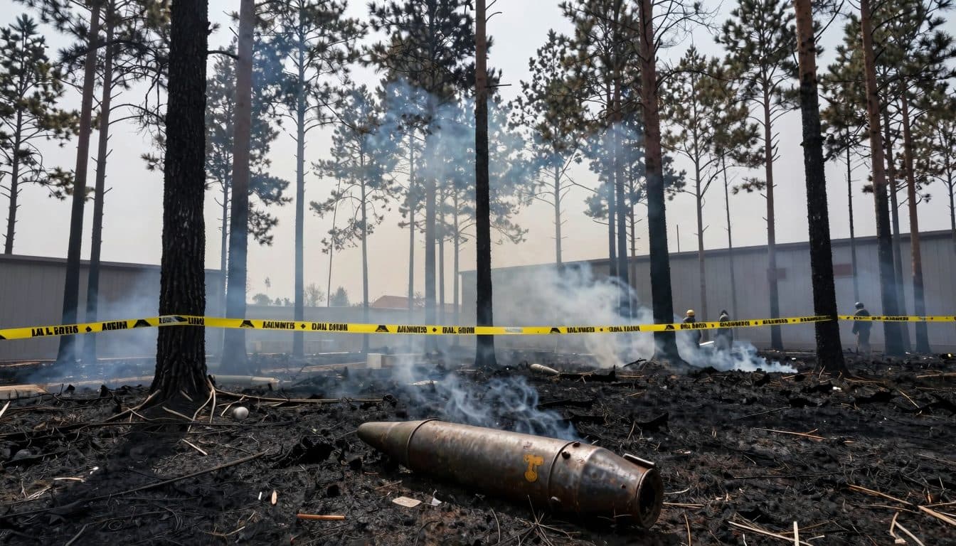 Residuos de fósforo de munición de la Guerra Mundial provocan un segundo incendio forestal en el Föhrenwald