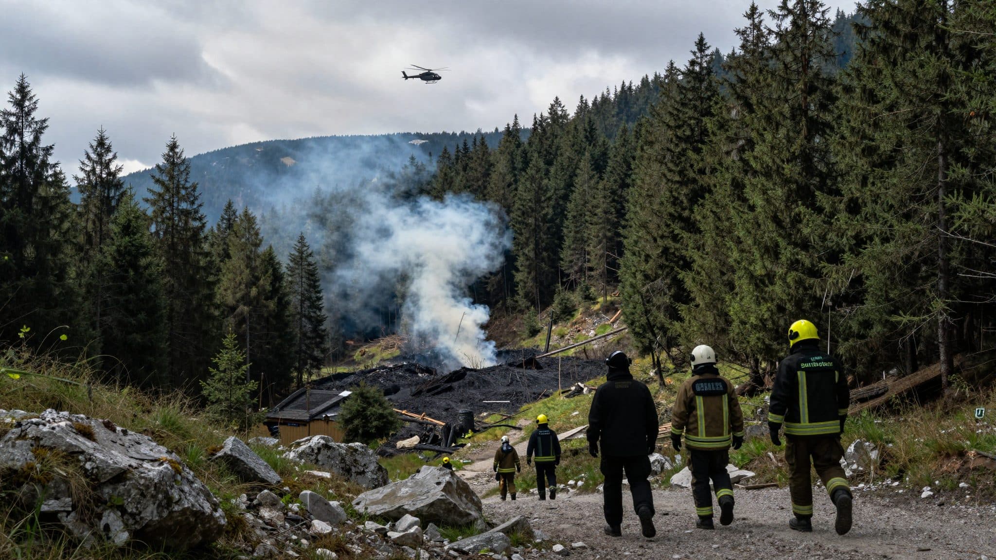 Rayo probablemente causó incendio forestal en el distrito de Villach