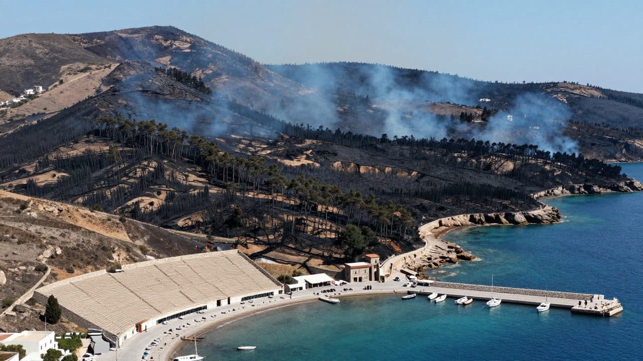 Incendio en la isla croata de vacaciones Brač destruye más de 3500 hectáreas de terreno