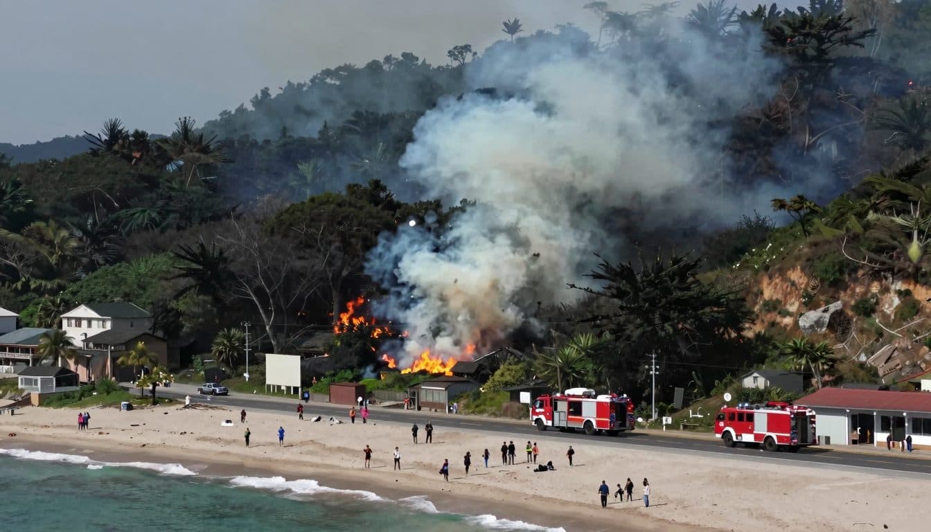 Incendios forestales en la costa adriática de Croacia: los turistas deben abandonar Omiš y sus alrededores