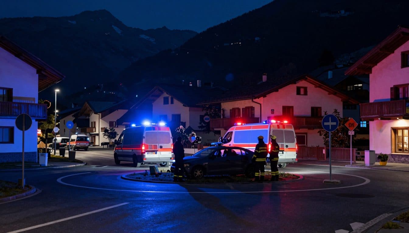 Accidente por alcohol en Söll: entró en la rotonda en sentido contrario