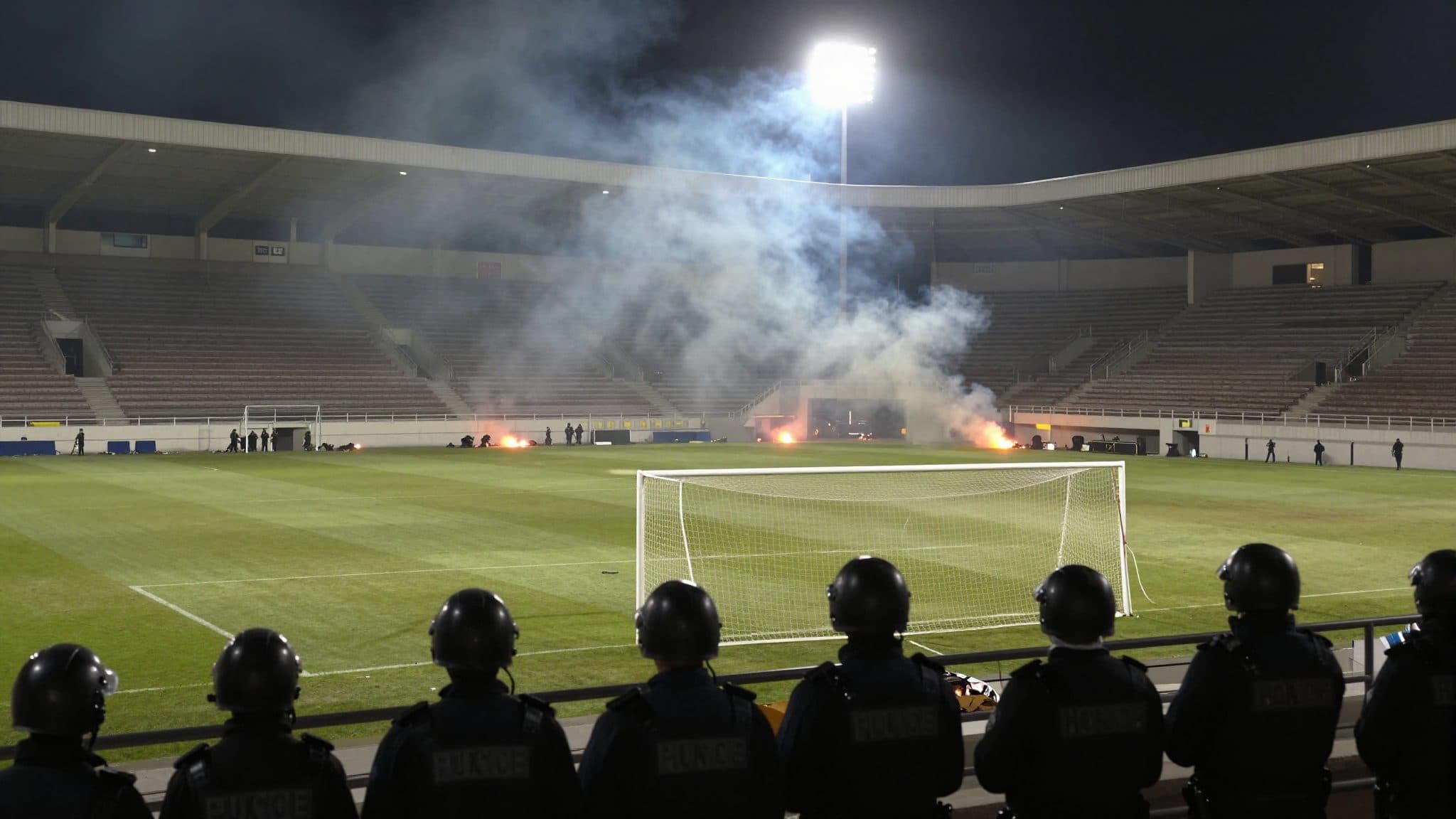 Disturbios en el derby: debate sobre costes policiales y pirotecnia