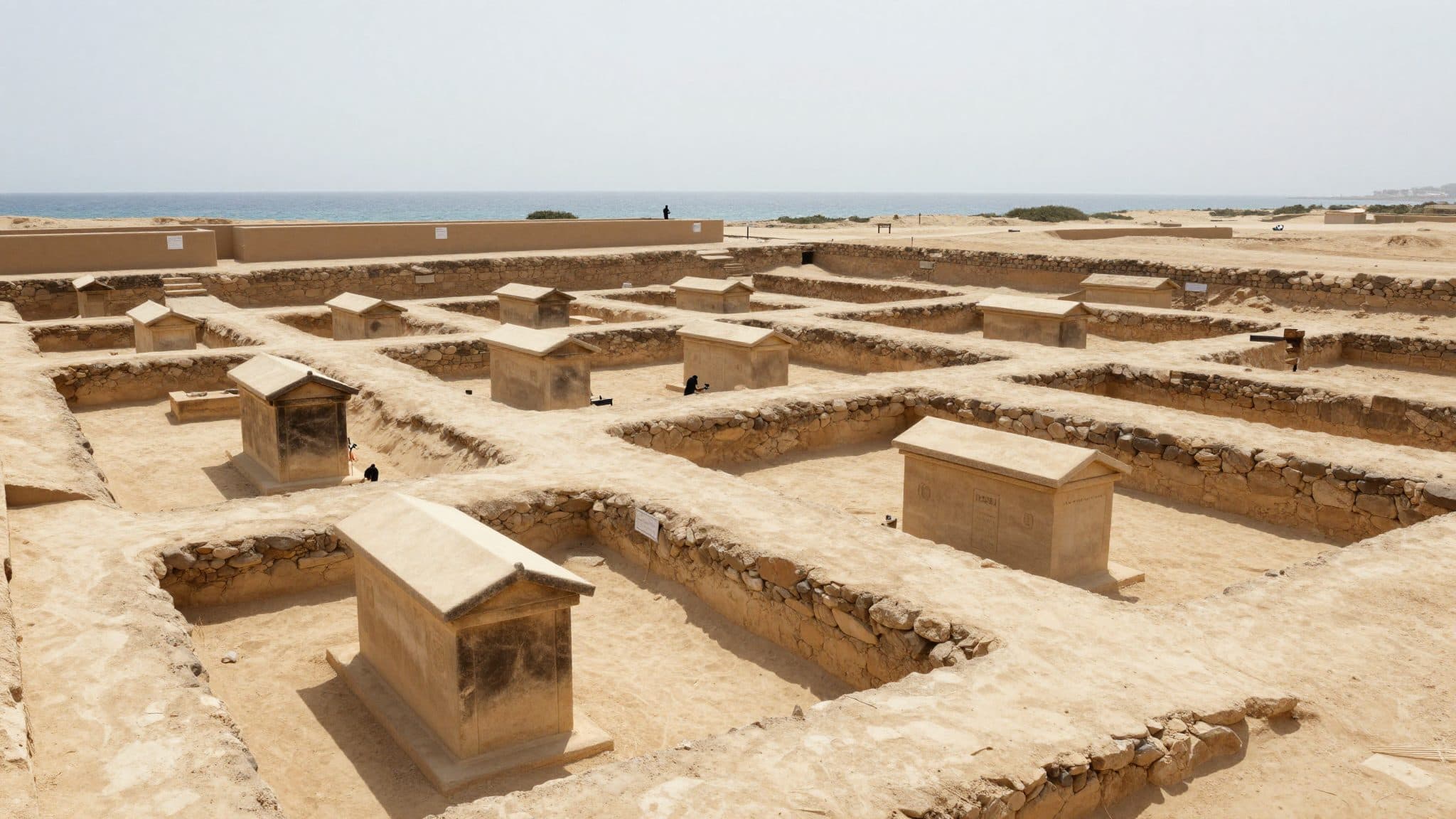 Arqueólogos descubren en Egipto tumbas de casi 2000 años con un sarcófago de granito sin abrir