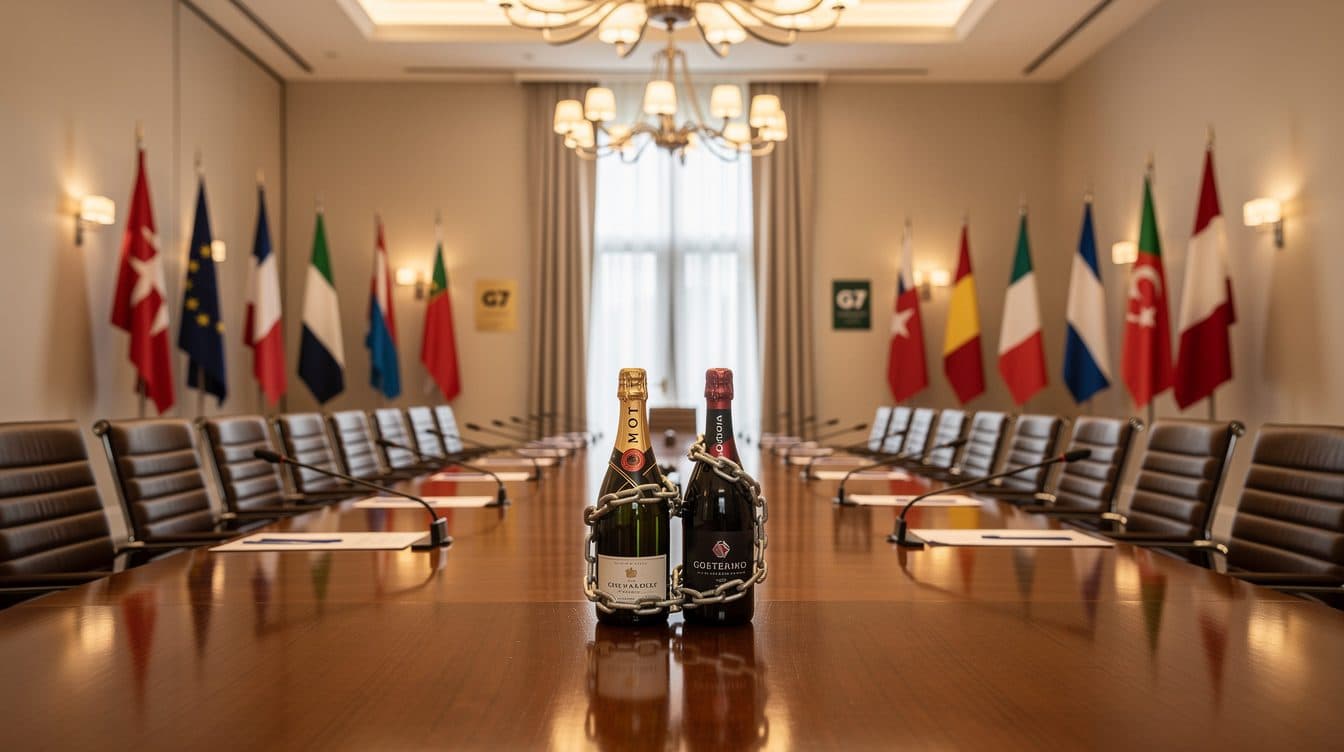 Trump amenaza con un arancel del 100% a los vinos franceses antes de la cumbre del G7