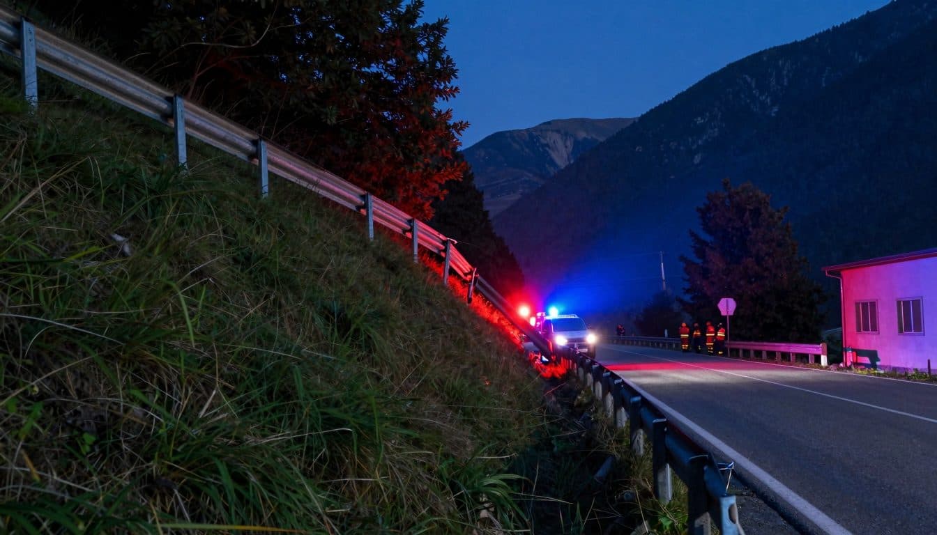 Coche cae por una ladera en Assling: joven de 18 años en estado crítico, conductor de 21 años herido leve