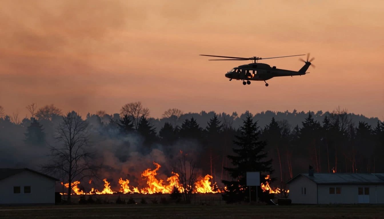 Incendio forestal en el este de Países Bajos cruza la frontera con Alemania y sigue fuera de control