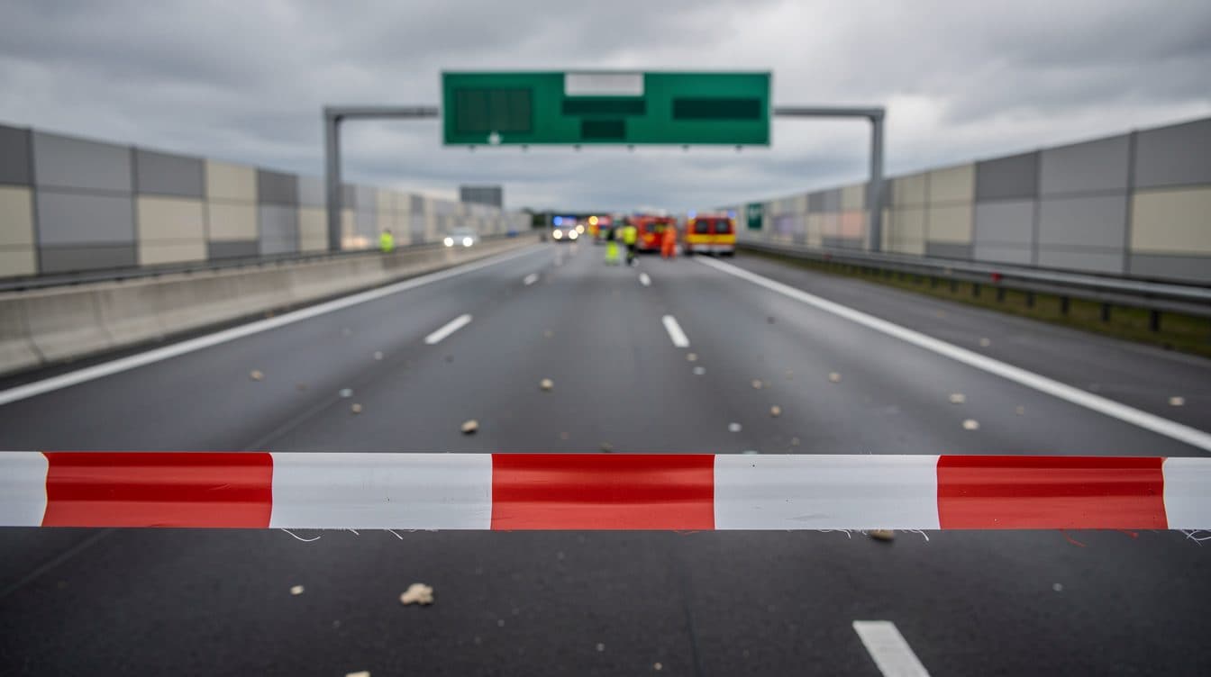 Accidente mortal en la A14 cerca de Döbeln: una conductora de 84 años circuló en dirección contraria y provocó un muerto y tres heridos graves