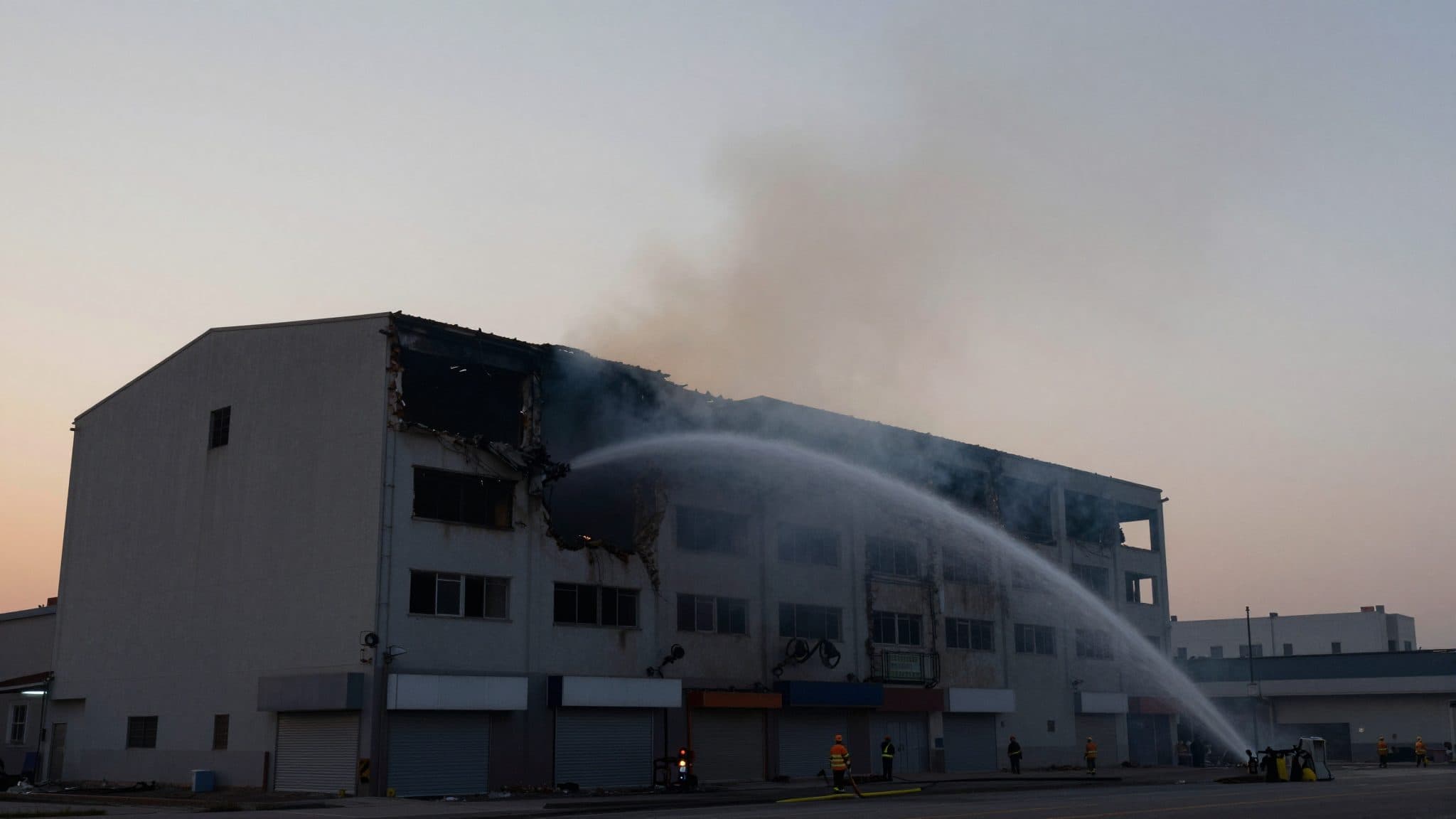 Incendio en rascacielos de Zlin: edificio fabril de la era Bata colapsa parcialmente