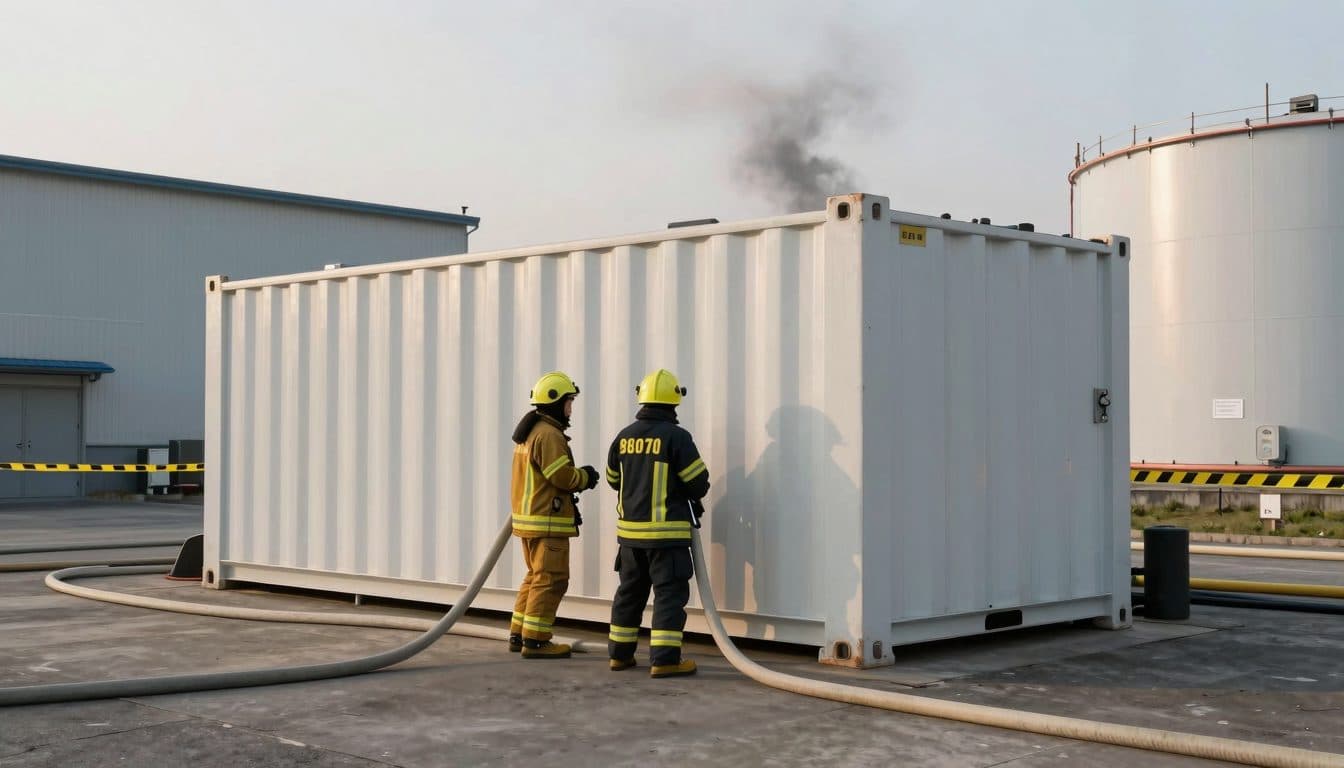 Incendio en un sistema de almacenamiento de baterías en Bautzen desde el martes por la tarde: 45 personas evacuadas de forma preventiva