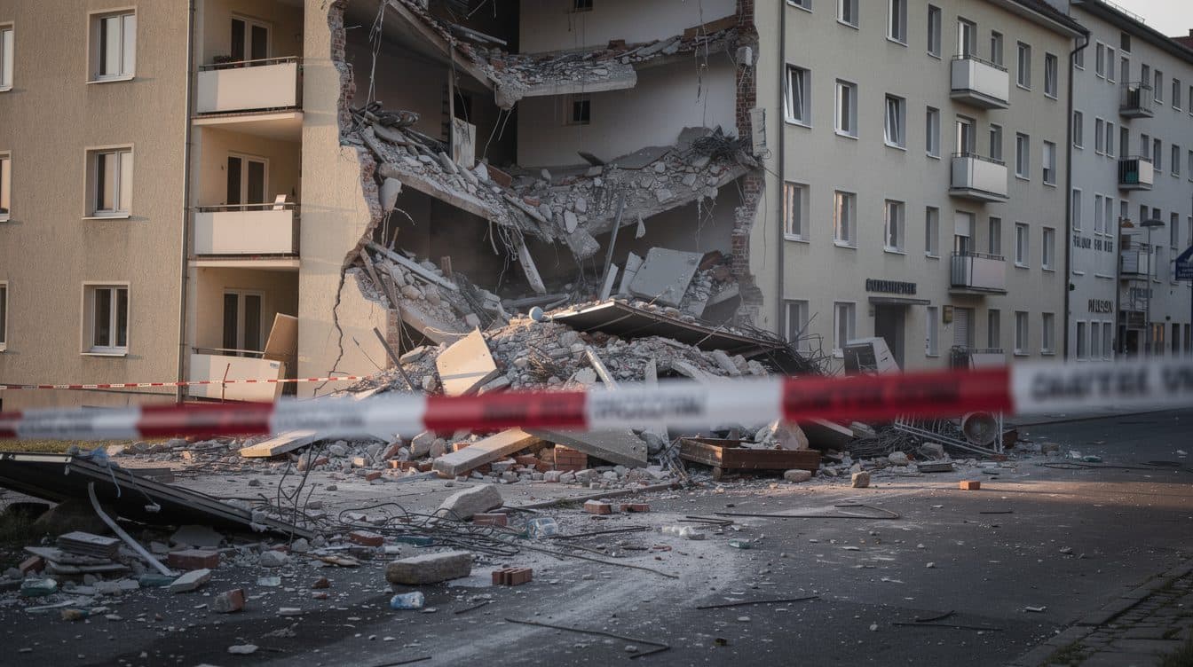 Tras el derrumbe de un edificio en Görlitz: la policía detiene a dos sospechosos