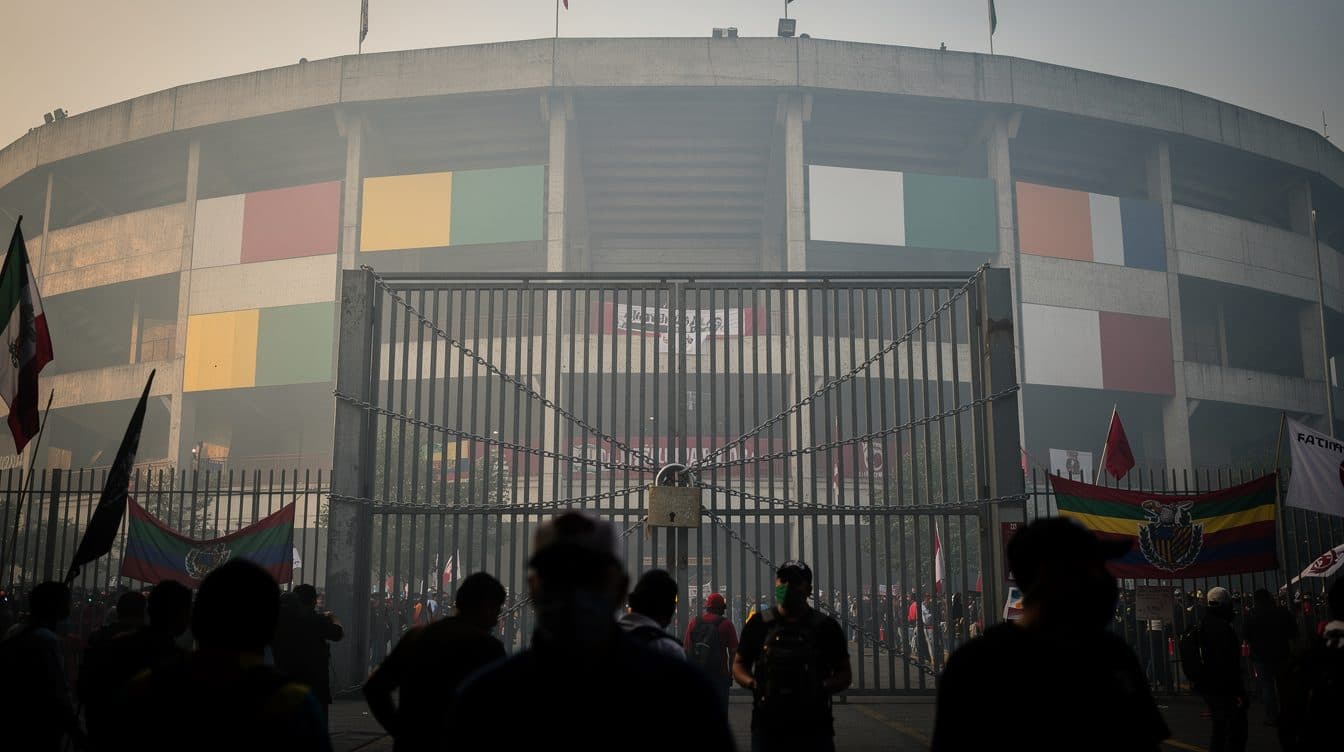 Maestros bloquean el Estadio Azteca antes de la inauguración del Mundial – Sheinbaum habla de provocación