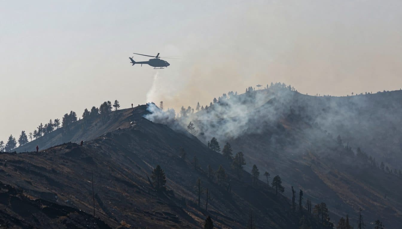 Incendio forestal en el distrito de Pongau, en Salzburgo, se reaviva y activa la respuesta de helicópteros