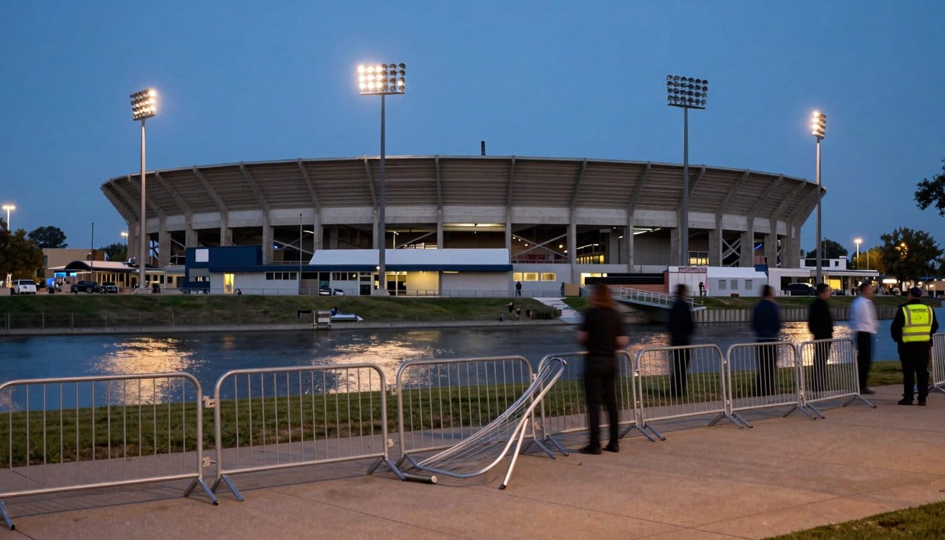 Hinchas de fútbol violentos hieren a un empleado del estadio antes de un partido amistoso en Linz