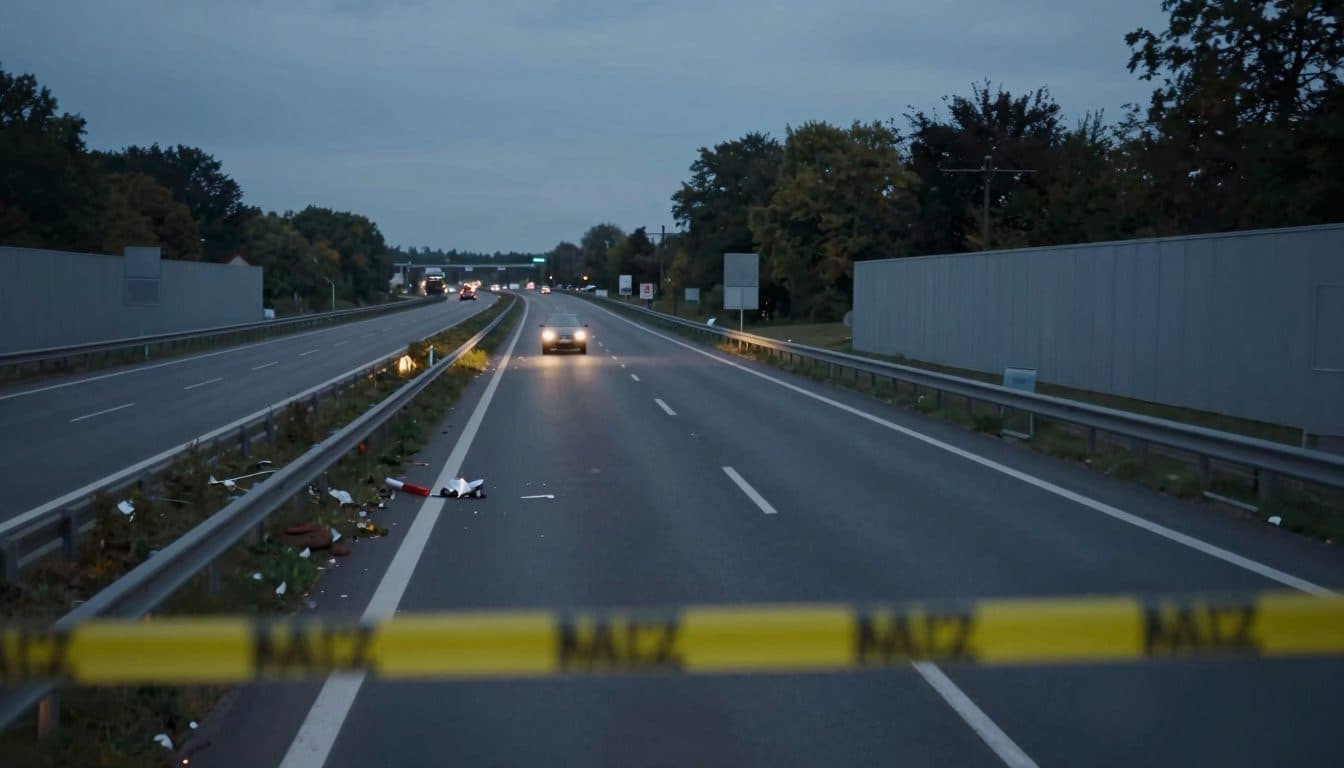 Niña de doce años muere tras conducir en contramano por la A45 cerca de Florstadt