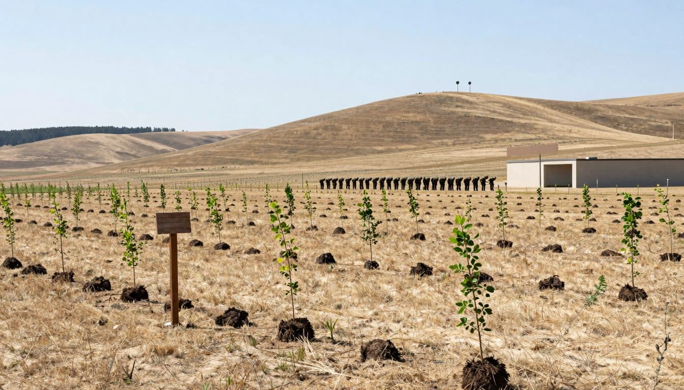 Área de entrenamiento militar austríaca prueba árboles resilientes al clima en un proyecto conjunto de investigación