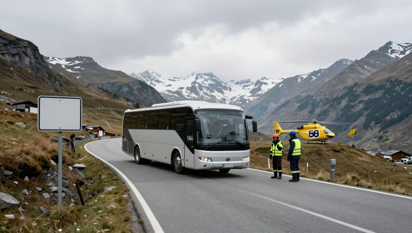 Accidente grave de autobús turístico en el cantón de los Grisones causa varios muertos y heridos