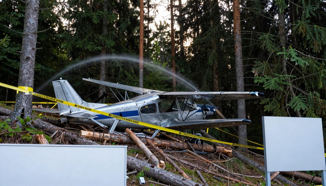 Avioneta se estrella en Baja Austria: dos muertos y dos heridos graves