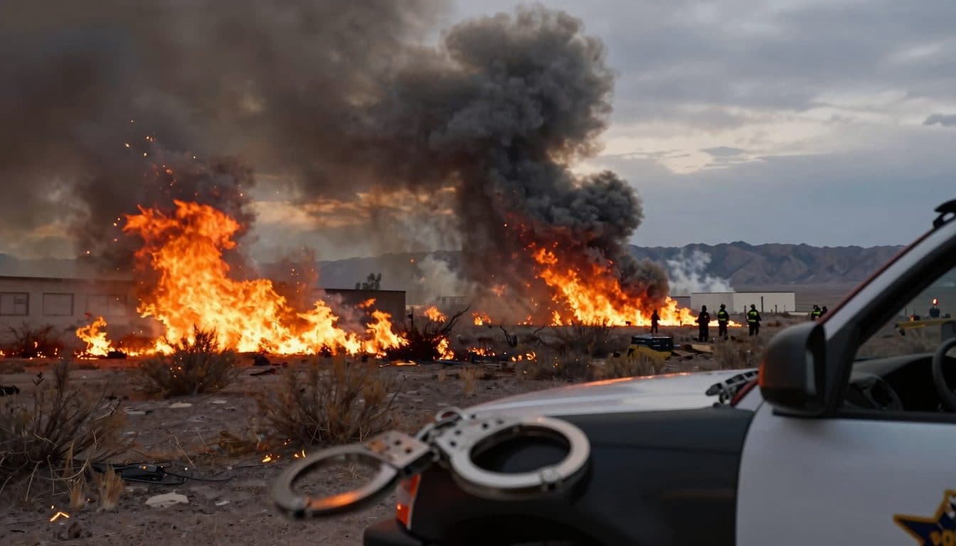 Gran incendio entre California y Nevada: decenas de miles de hectáreas afectadas, mujer detenida