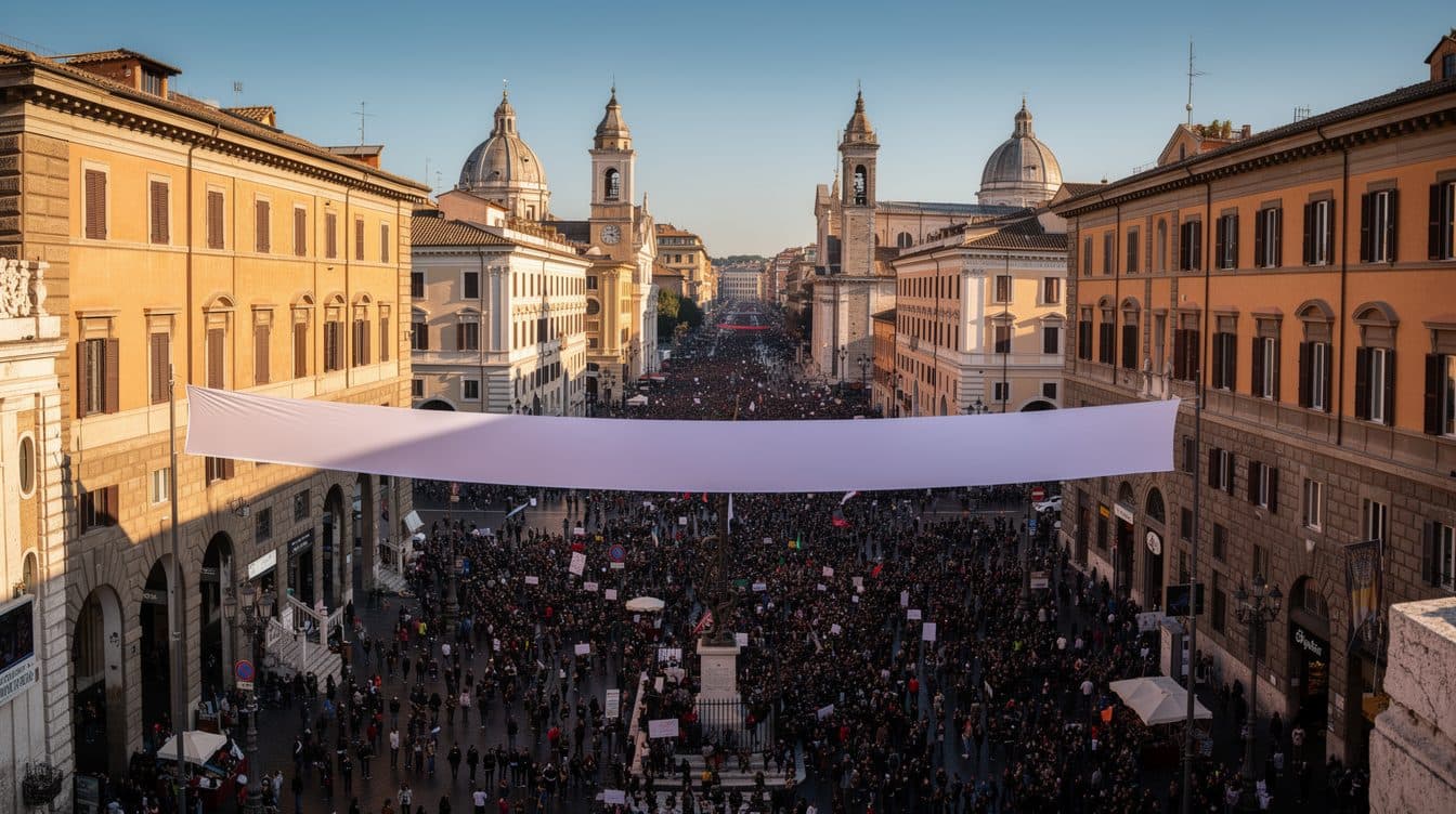 Miles de personas se manifiestan en Roma por la "remigración y reconquista": Vannacci funda un nuevo partido de derechas