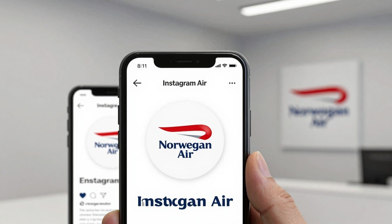 Norwegian Air cumple su apuesta y muestra el logo de British Airways en Instagram