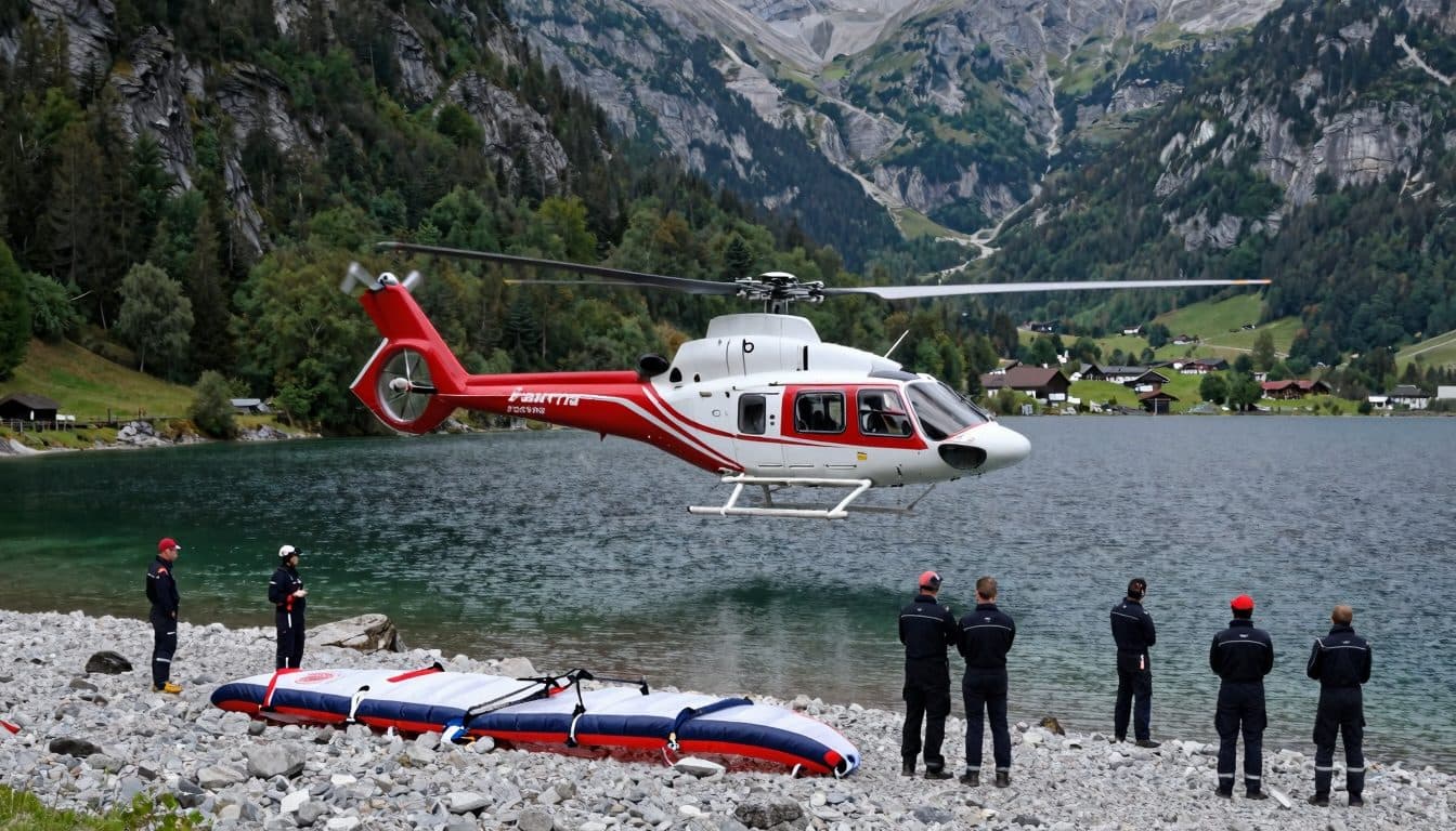 Paracaidista se estrella en el lago Achensee de Tirol: hombre del distrito de Rhein-Sieg trasladado en helicóptero a un hospital