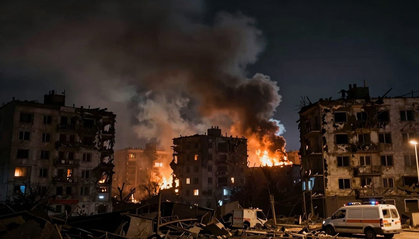 Ataques con misiles rusos contra Kiev: al menos siete muertos en explosiones nocturnas