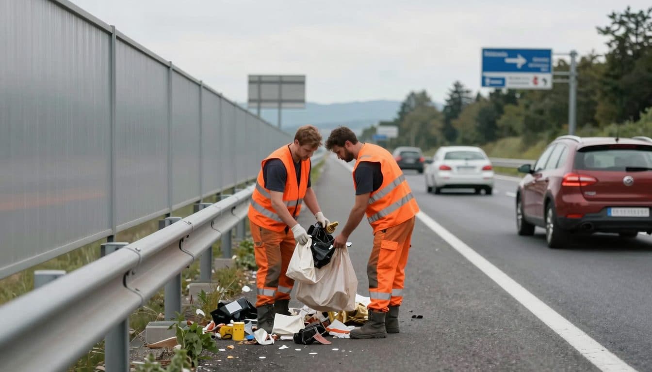 Cerca de 8.900 toneladas de basura recogidas en las autopistas de Austria