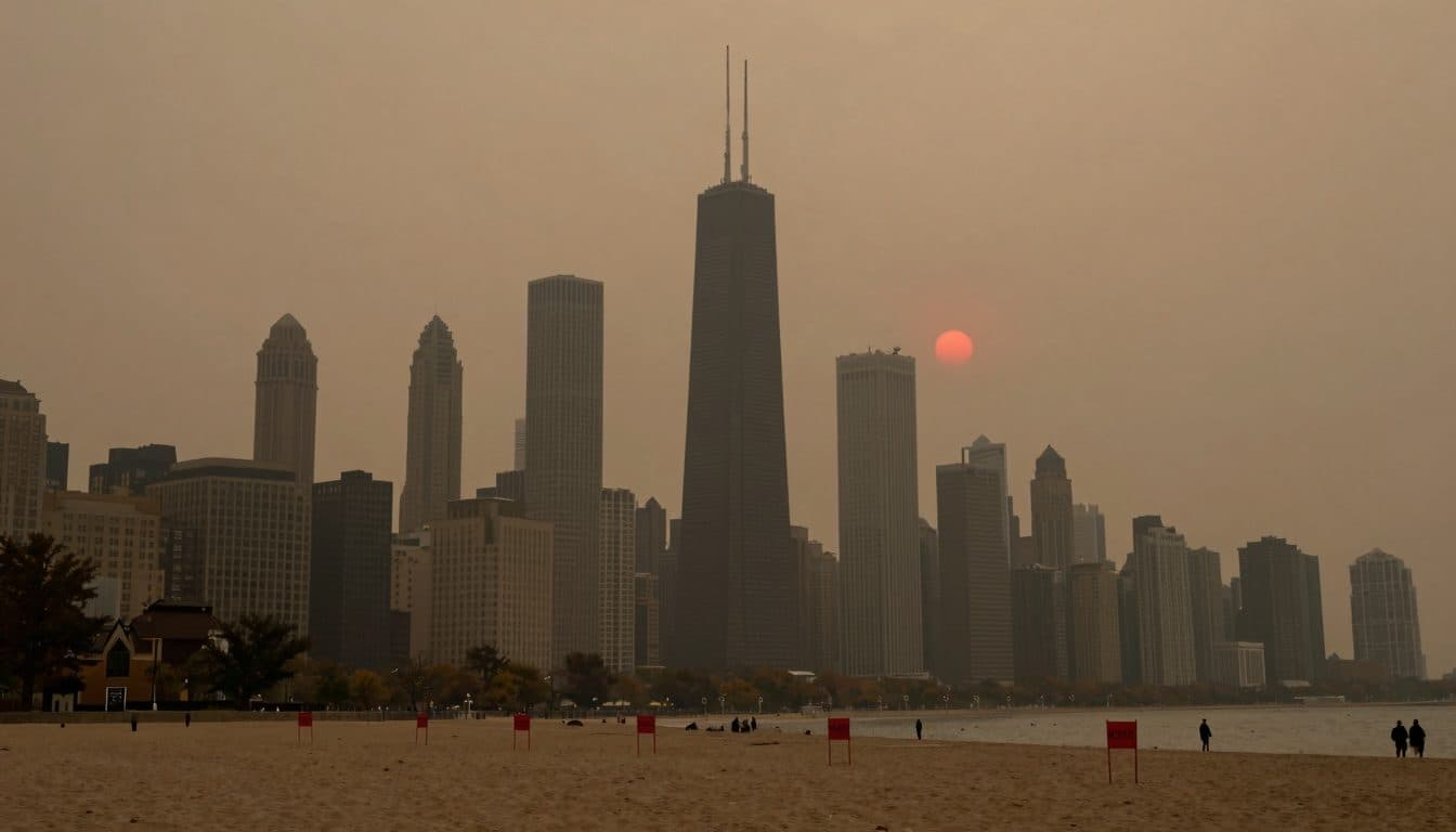 Humo de incendios forestales en Canadá envuelve grandes ciudades de EE. UU. – calidad del aire en Chicago parcialmente "peligrosa"