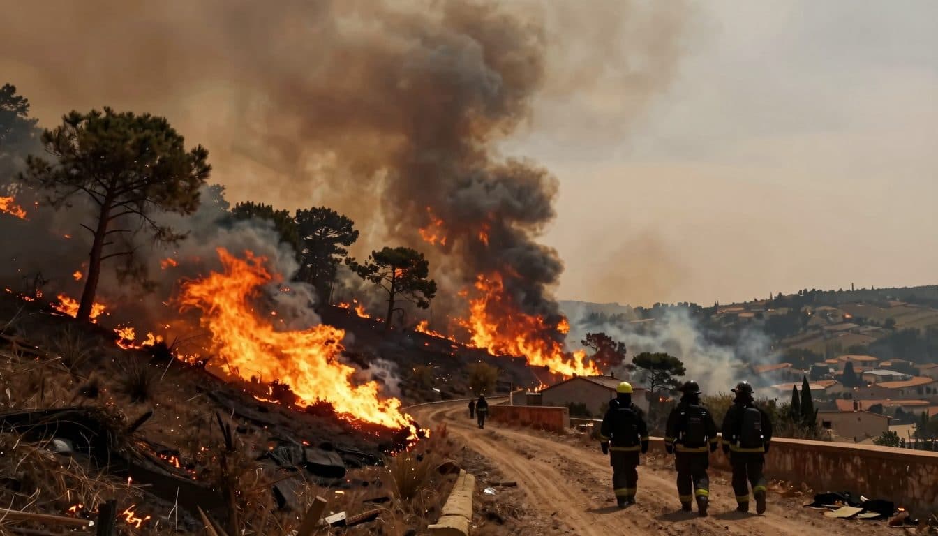 Incendios forestales en el sur de Francia: cientos de efectivos luchan contra las llamas cerca de Taradeau y Les Arcs-sur-Argens