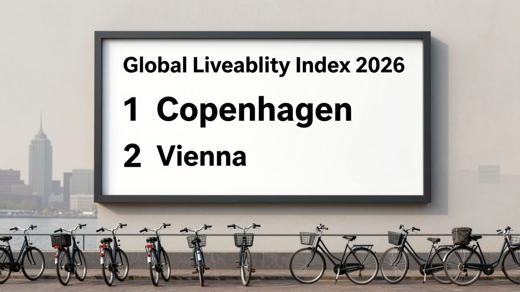 Copenhague, la ciudad más habitable de 2026 según el índice de la EIU