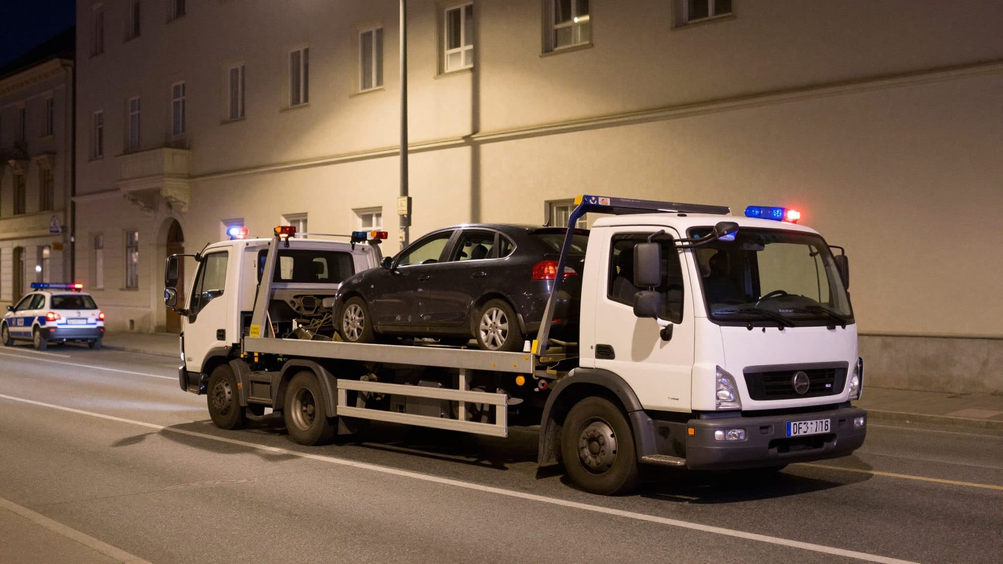 Policía de Graz saca de circulación a dos corredores y manda remolcar sus coches