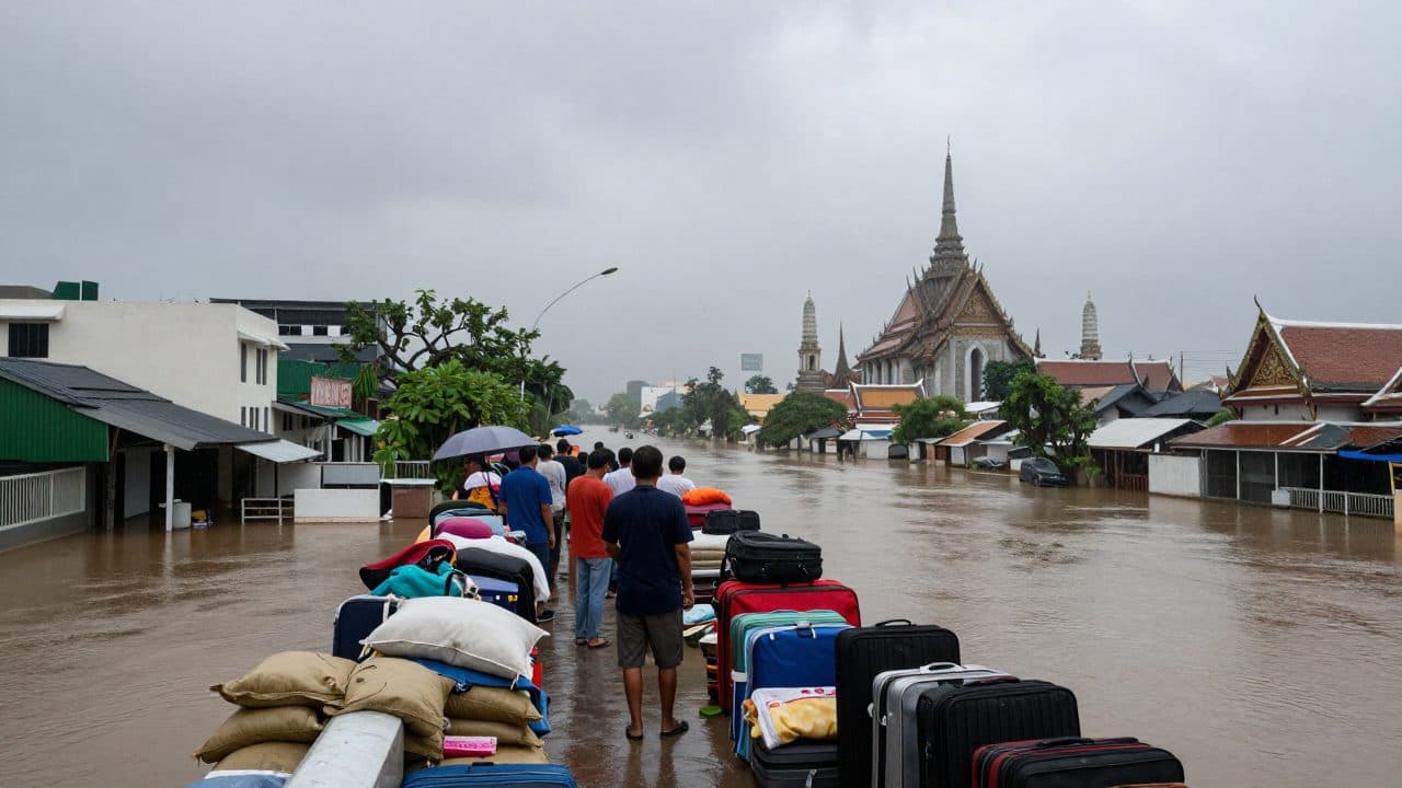 Bangkok declara estado de catástrofe: la ciudad lucha contra las inundaciones