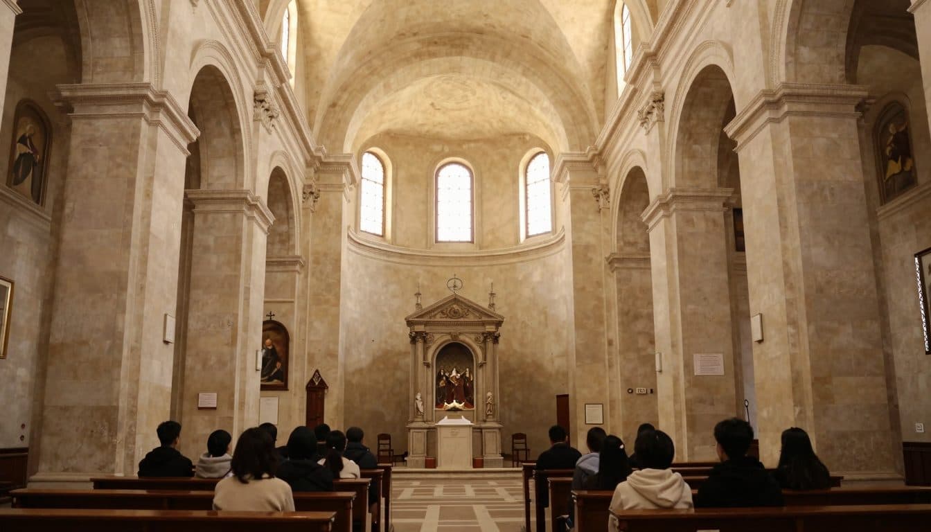 El Papa León XIV celebra misa con jóvenes en la Basílica de Asís
