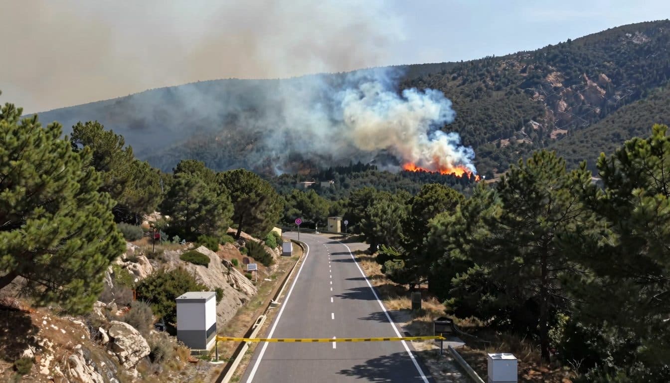 Incendios forestales en el sur de Francia amenazan la tercera etapa del Tour de Francia