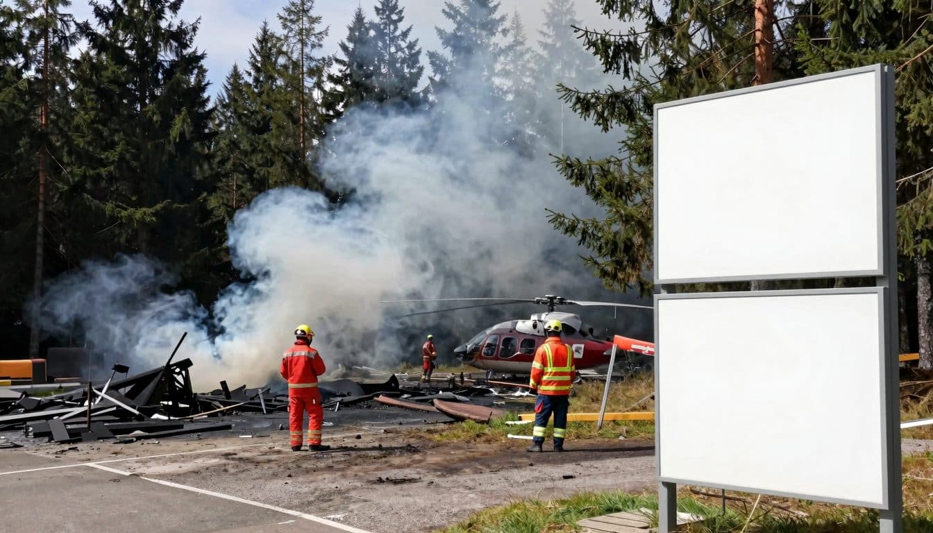 Accidente de helicóptero en Sehmatal: el piloto muere en el lugar del siniestro