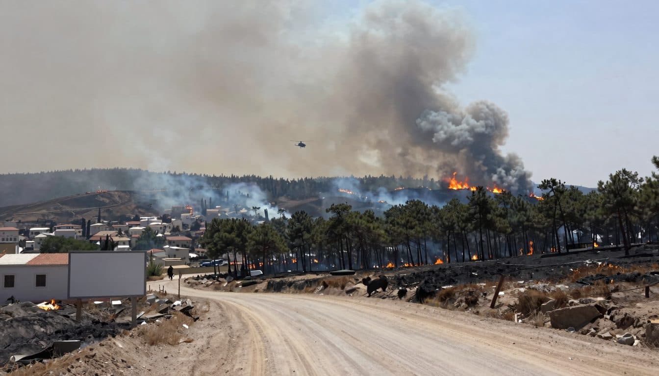 Incendio forestal cerca de Salónica cobra dos víctimas mortales, un niño y un hombre