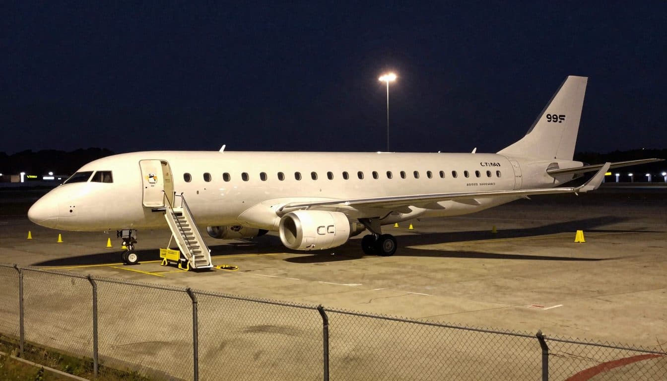 Desconocido pasa la noche en un avión de AUA en el aeropuerto de Košice